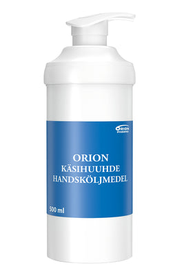 Orion Käsihuuhde 500 ml pumppupullo huom päiväys 7/2024