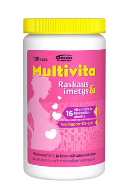 Multivita Raskaus ja Imetys 120 tabl