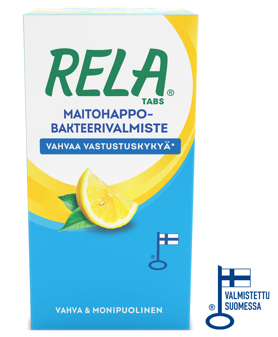 Rela Tabs Sitruuna 30 purutablettia -pureskeltava maitohappobakteeri