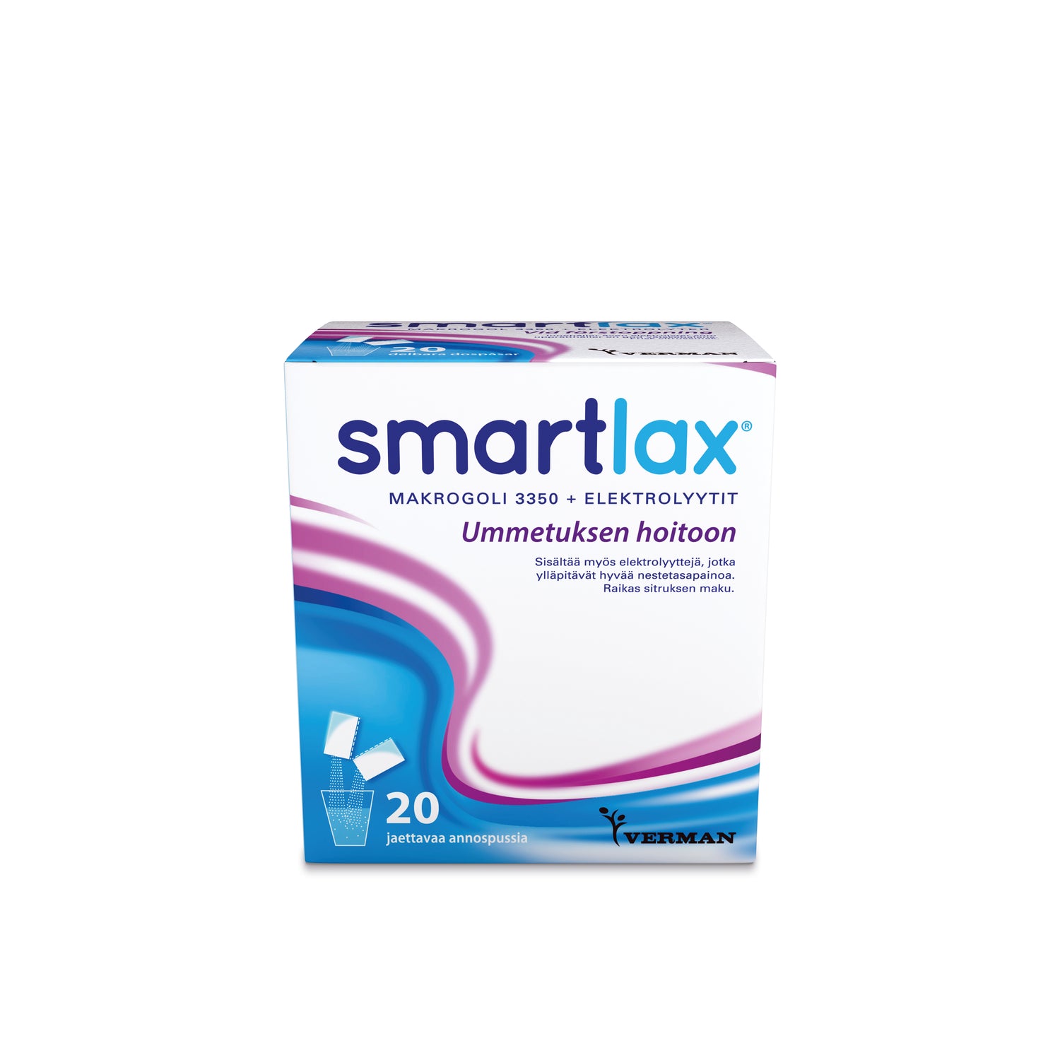 SMARTLAX-jauhe Makrogoli + elektrolyytit