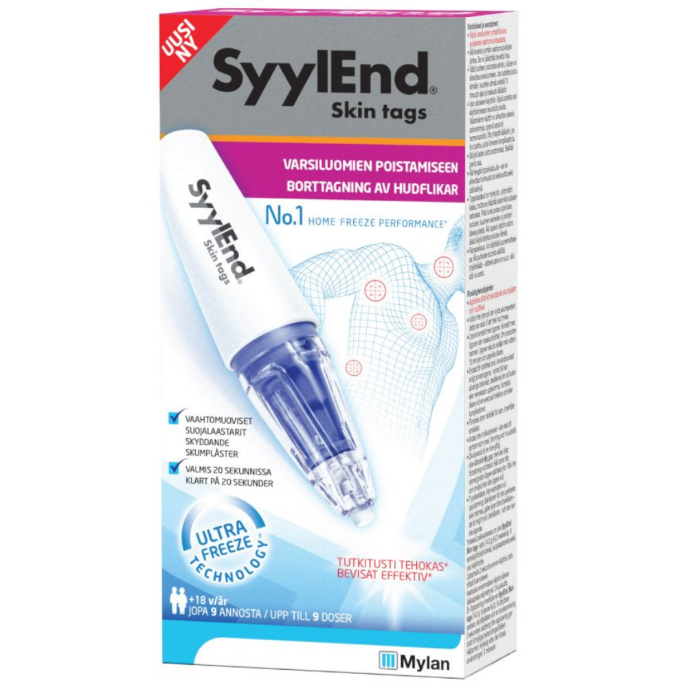 SyylEnd Skin tags jäädytyshoito varsiluomien poistoon