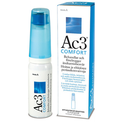 AC3 Comfort geeli peräsuoliongelmiin 45 ml annospullo