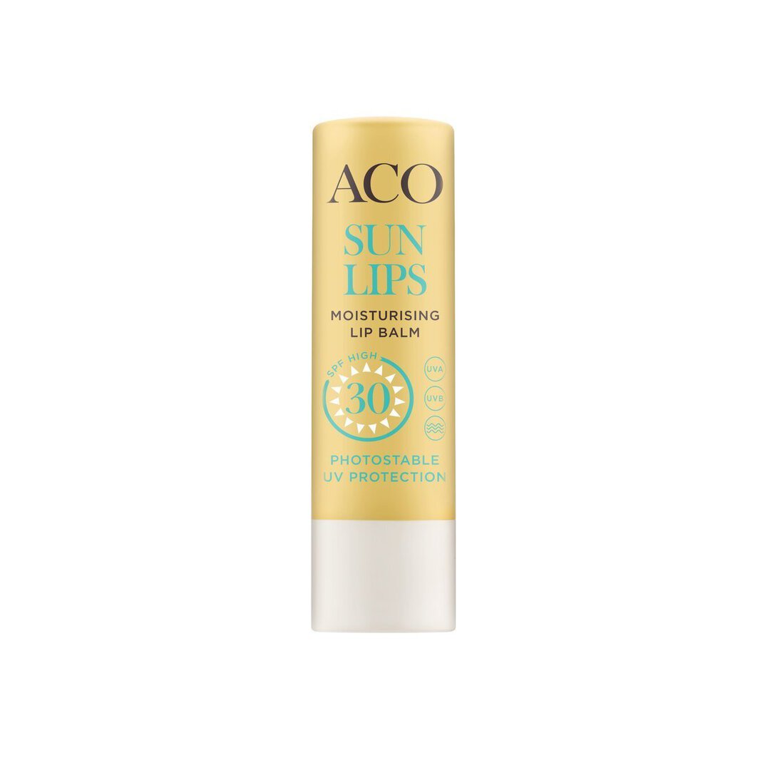 ACO Sun Lips Balm SPF30 -aurinkopuikko huulille