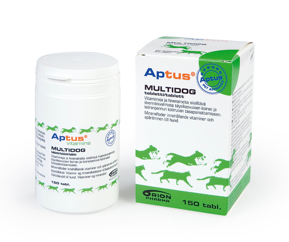 Aptus Multidog 150 tablettia kivennäisrehuvalmiste koirille