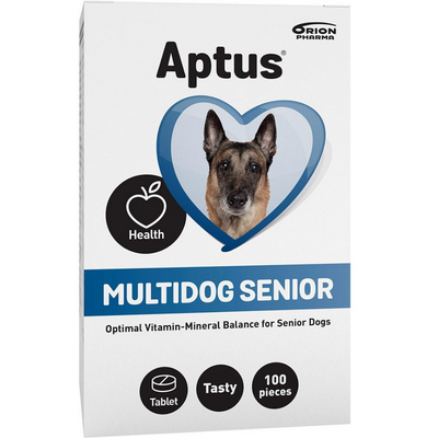 Aptus Multidog Senior 100 tablettia kivennäisrehuvalmiste koirille