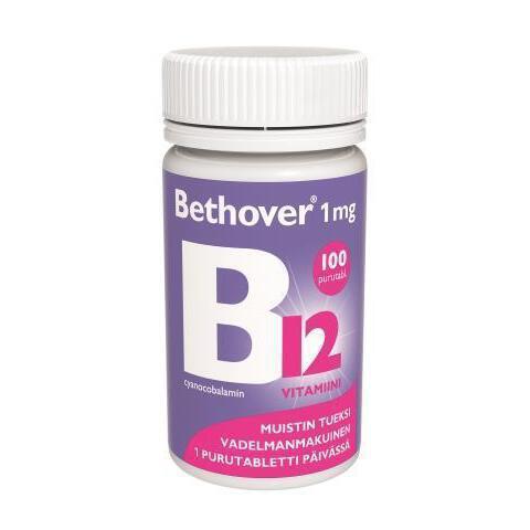 Bethover 1 mg B12-vitamiini -eri kokoja