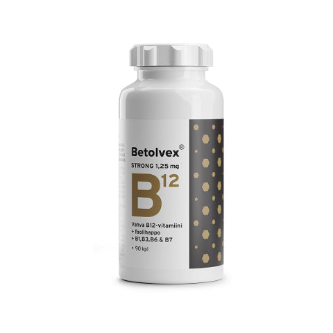 Betolvex Strong 1,25 mg B12-vitamiini - eri kokoja