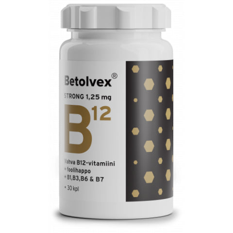 Betolvex Strong 1,25 mg B12-vitamiini - eri kokoja