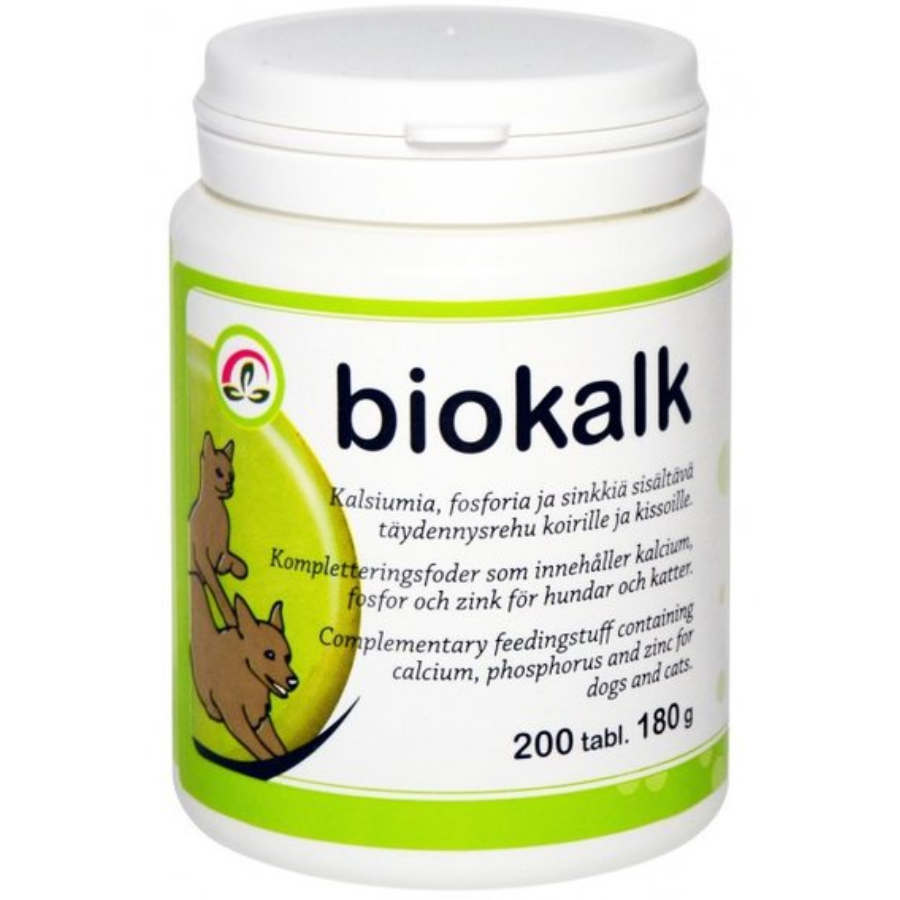 Aika Biokalk 200 tabl Kalkkitabletti koirille ja kissoille