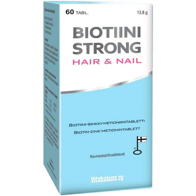 Biotin Strong Hair & Nail 60 tablettia