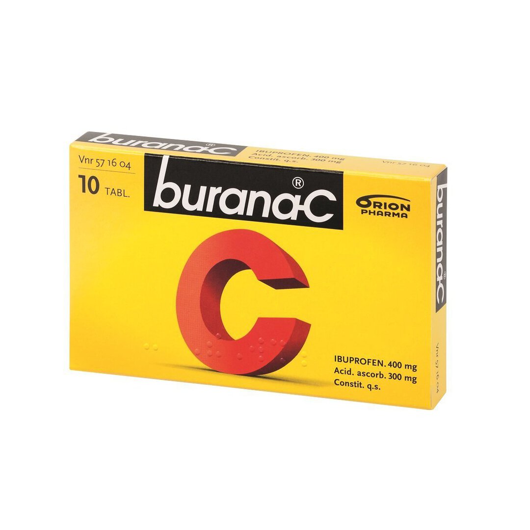 Burana-C 400/300 mg -tabletti -eri kokoja