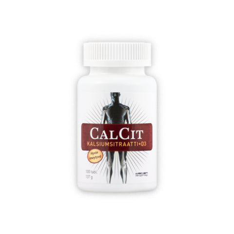 CalCit Kalsiumsitraatti + D3-Vitamiini 500 mg / 15 mikrog