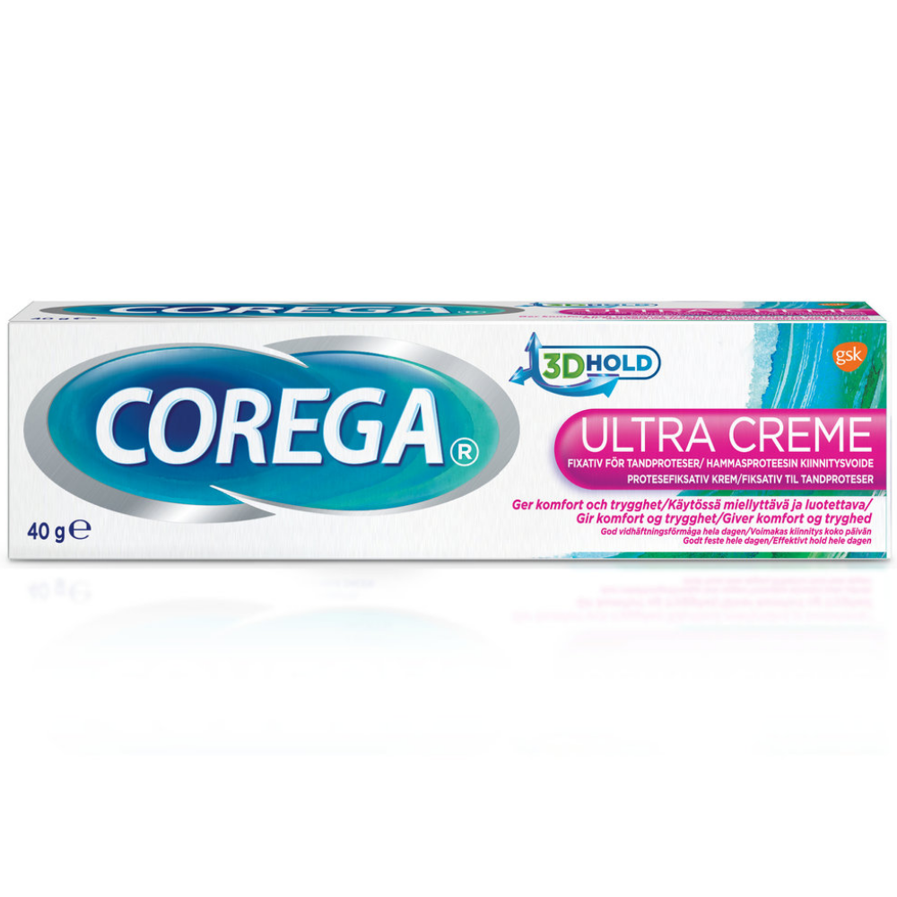 Corega Ultra Creme -hammasproteesin kiinnitysvoide