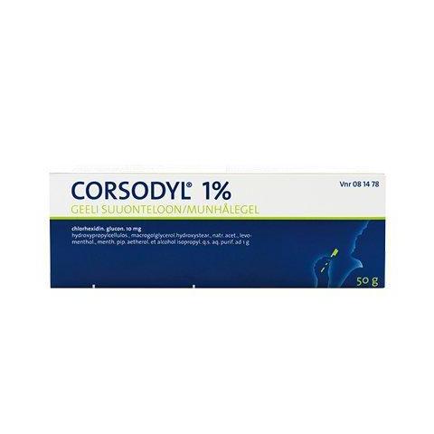 Corsodyl 1 % -geeli