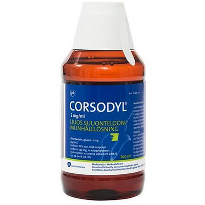 Corsodyl 2 mg/ml -liuos suuonteloon