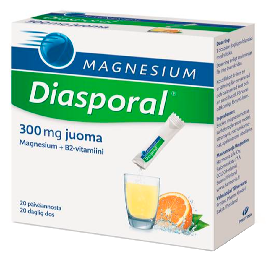 Diasporal magnesium 300 mg juomajauhe