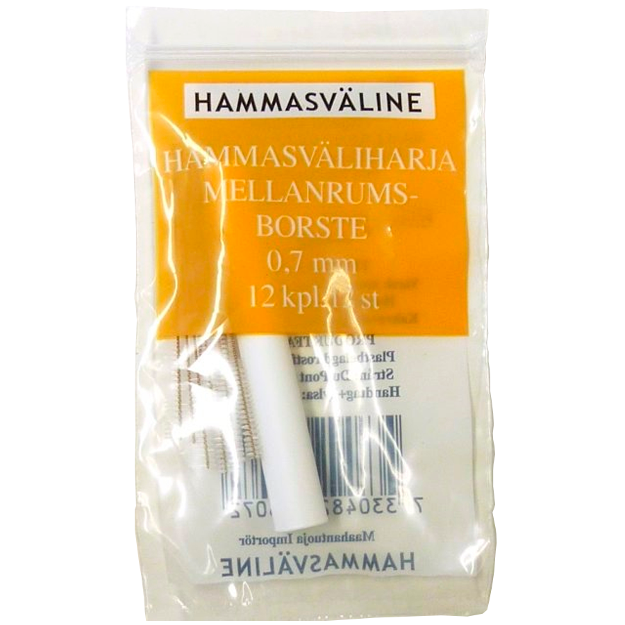 Doft hammasväliharja 0.7 mm keltainen