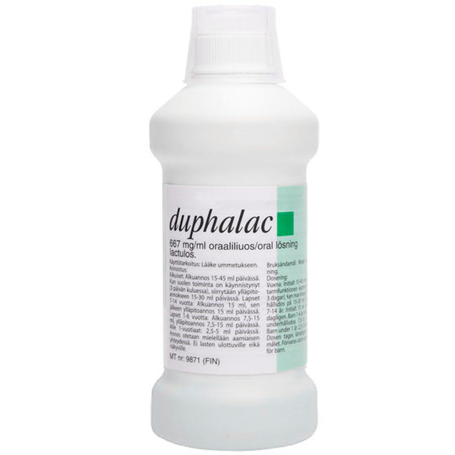 Duphalac 667 mg/ml -oraaliliuos -eri kokoja