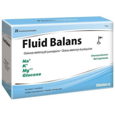 Fluid Balans glukoosi-elektrolyytti-juomajauhe