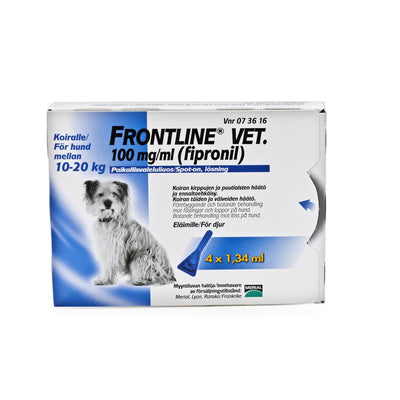 Frontline Vet 100 mg/ml -paikallisvaleluliuos kissalle/koirille