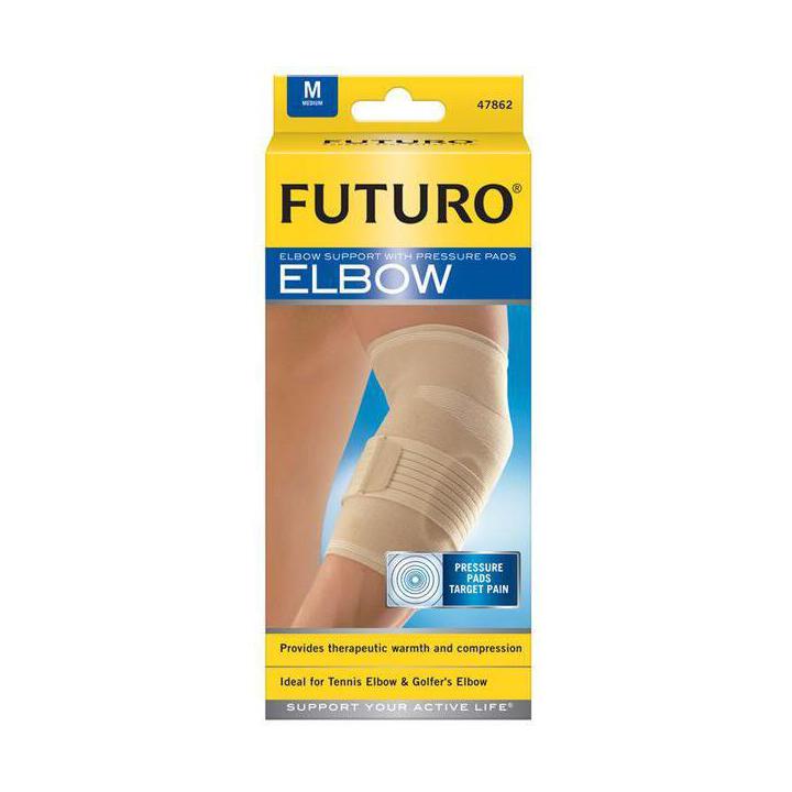 Futuro kyynärpäätuki painetyynyillä - eri kokoja