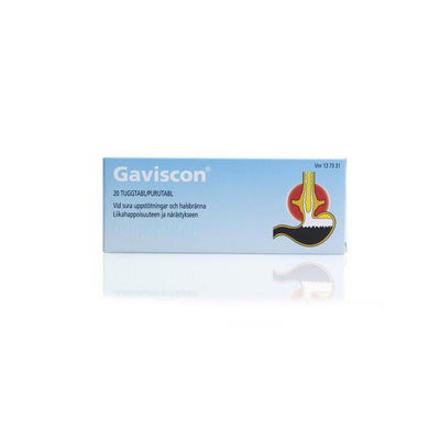Gaviscon närästyslääke purutabletti -eri kokoja
