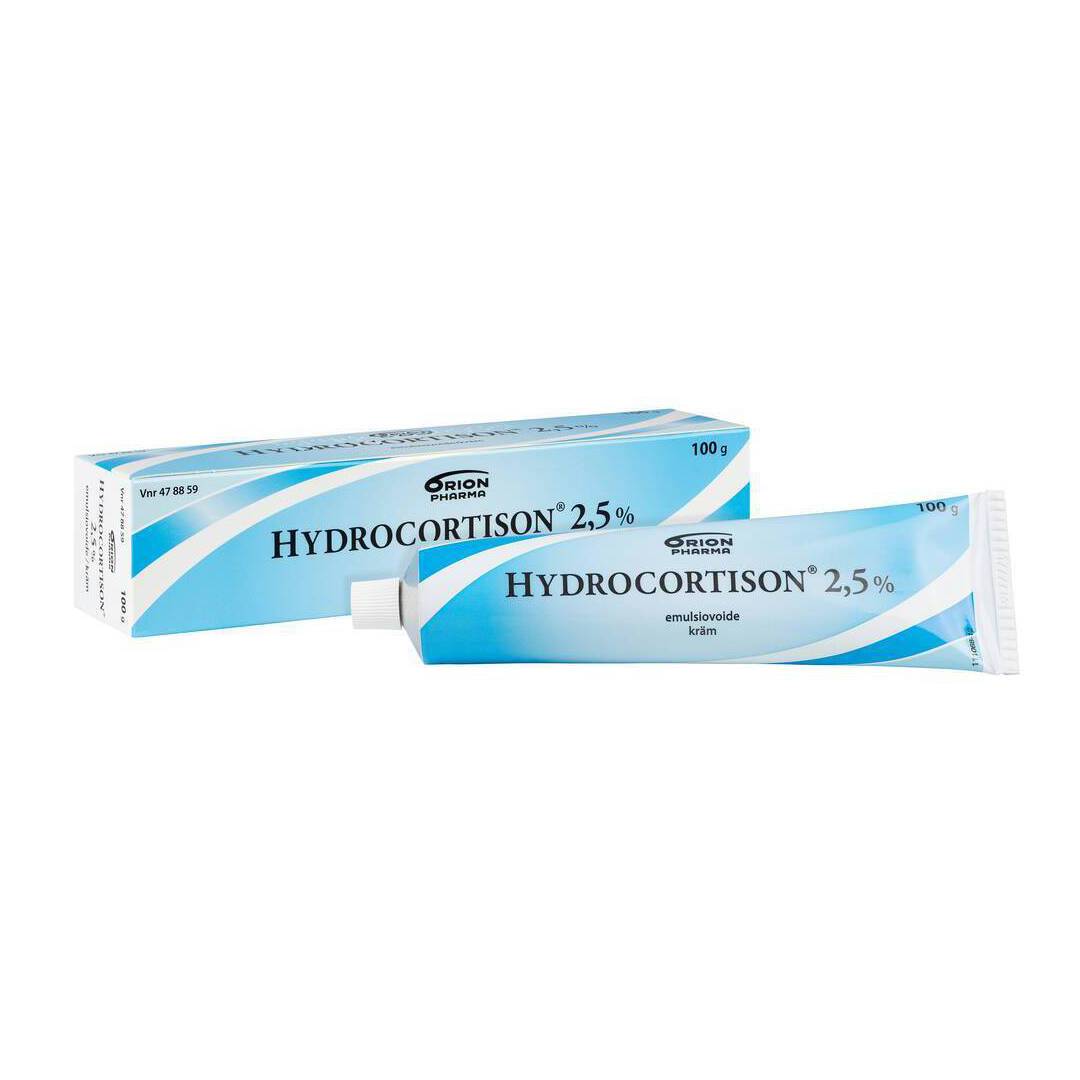 Hydrocortison 2,5 % emulsiovoide -eri kokoja