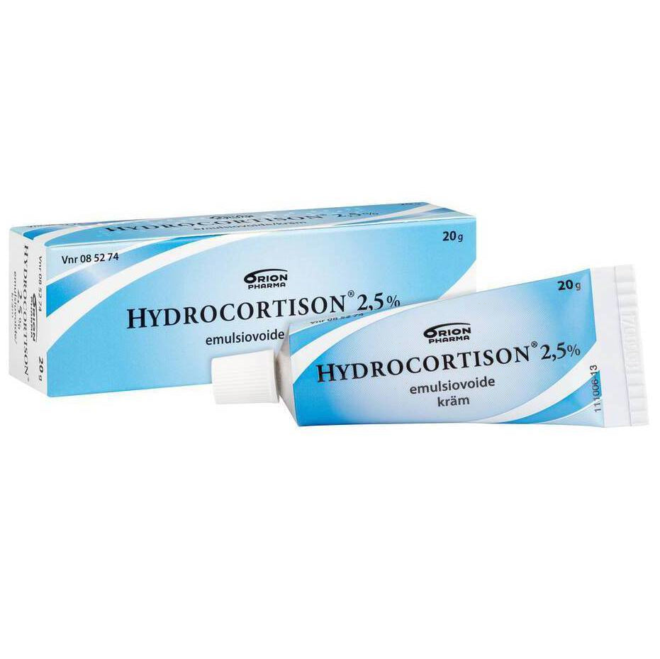 Hydrocortison 2,5 % emulsiovoide -eri kokoja