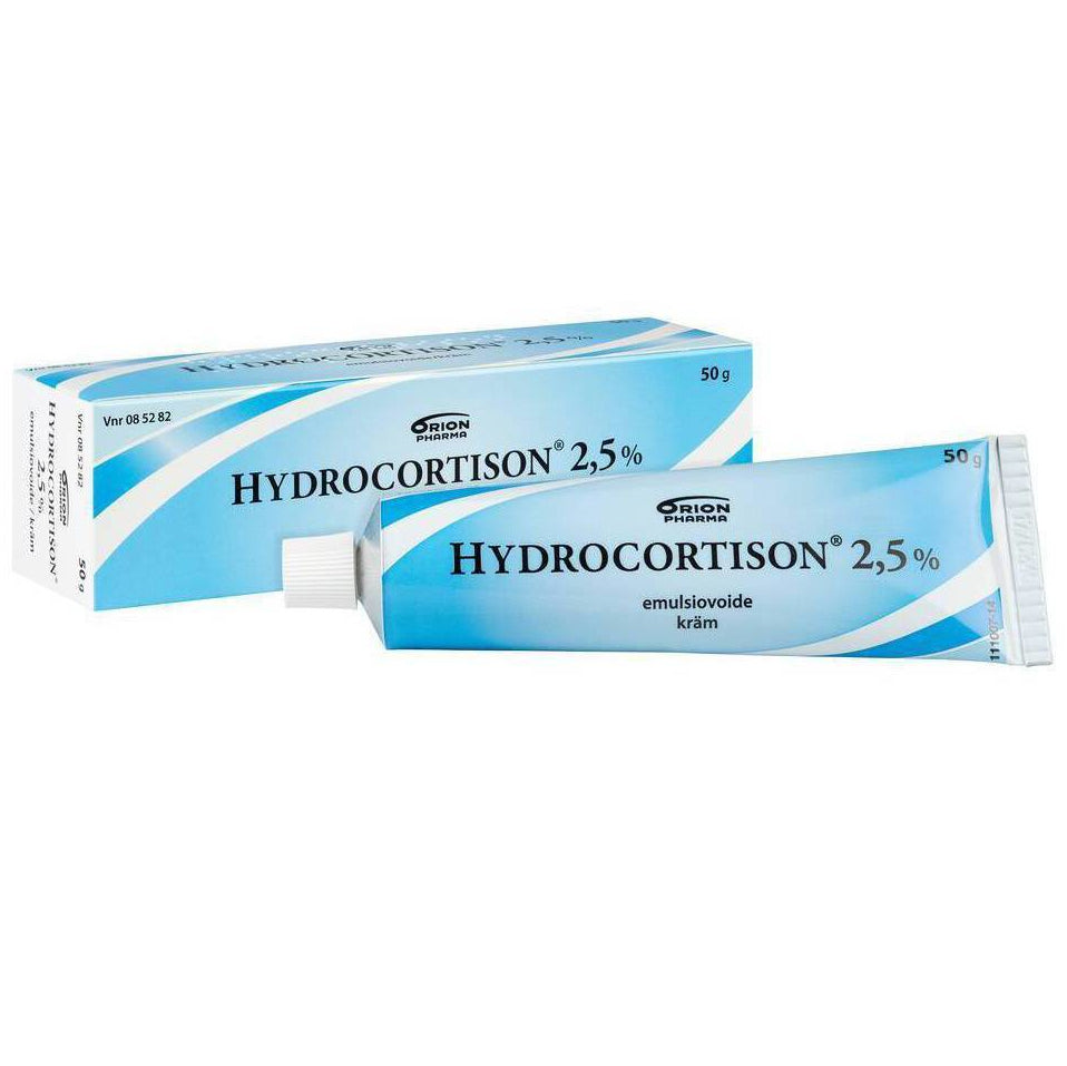 Hydrocortison 2,5 % emulsiovoide -eri kokoja