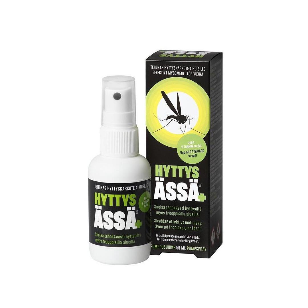 Hyttysässä+ pumppusuihke -tehokas suoja hyttysiä vastaan