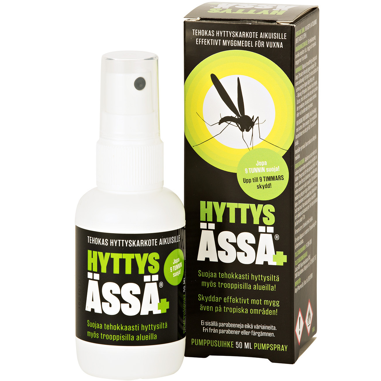 Hyttysässä+ pumppusuihke -tehokas suoja hyttysiä vastaan