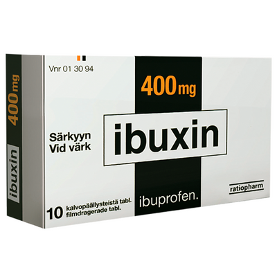 Ibuxin 400 mg tabletti -eri kokoja