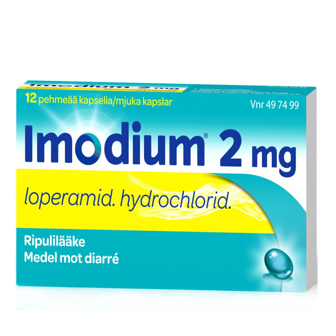 IMODIUM 2 mg 12 pehmeää kapselia