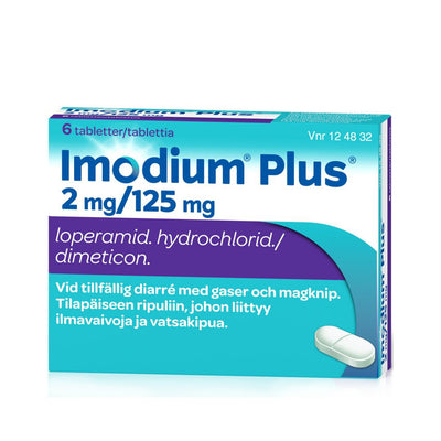 Imodium Plus  2/125 mg -eri kokoja