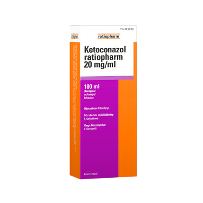 Ketoconazol ratiopharm -shampoo 20 mg/ml - eri kokoja