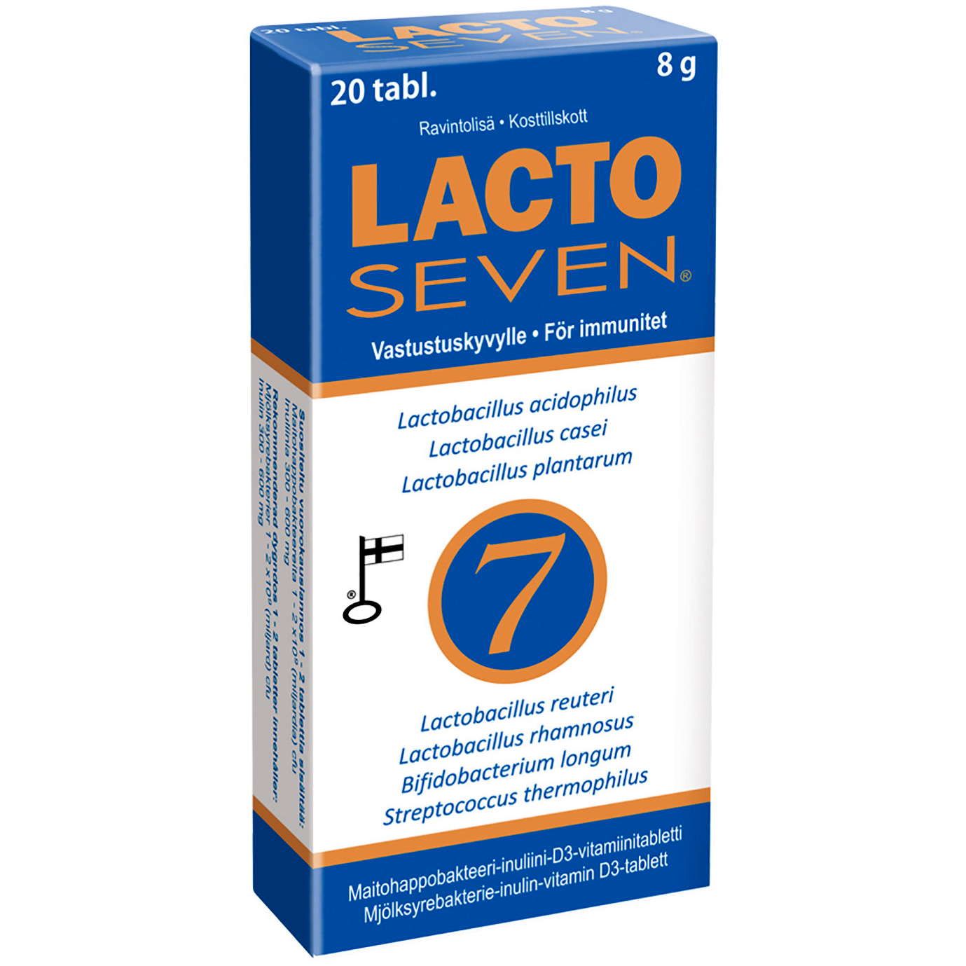 Lacto Seven eri kokoja