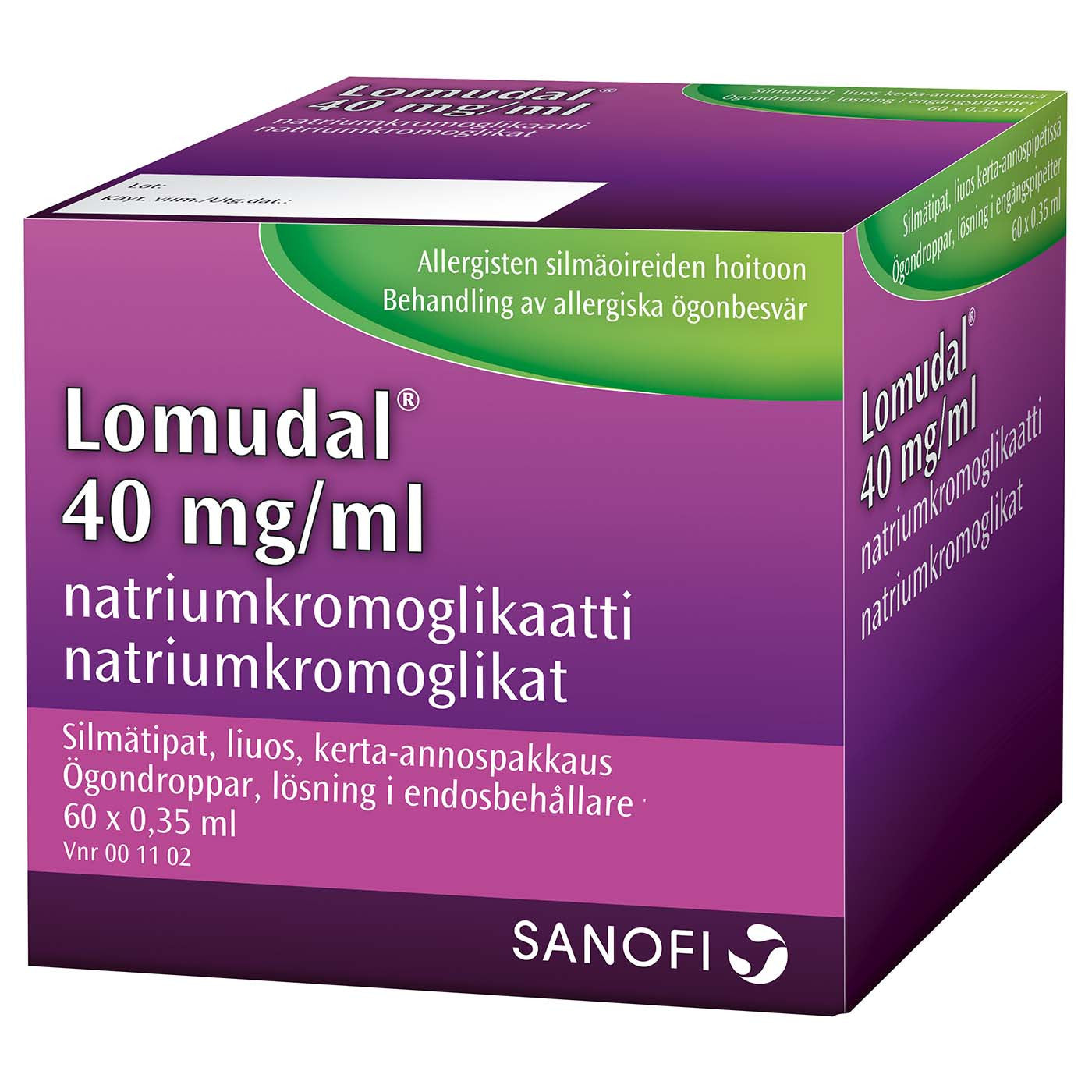 Lomudal 40 mg/ml - eri kokoja