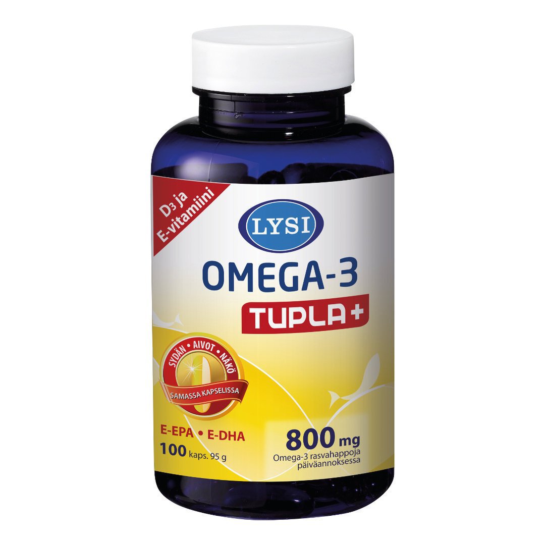 Lysi Omega-3 Tupla+ 100 kaps