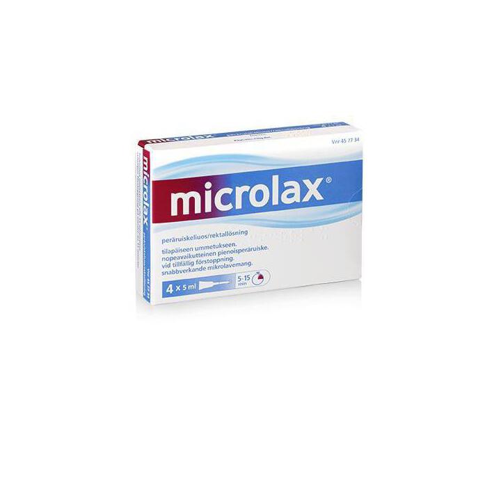 MICROLAX PERÄRUISKE tilapäiseen ummetukseen - eri kokoja