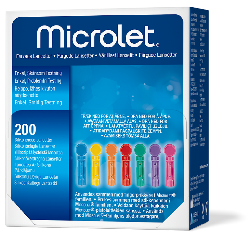 Microlet värillinen lansetti