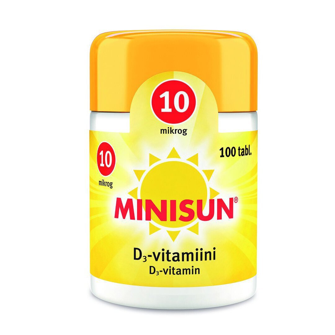 MINISUN D-VITAMIINI 10 MIKROG 100/300 tabl