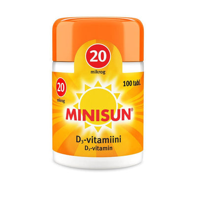 MINISUN D-VITAMIINI 20 MIKROG 100/300 tabl
