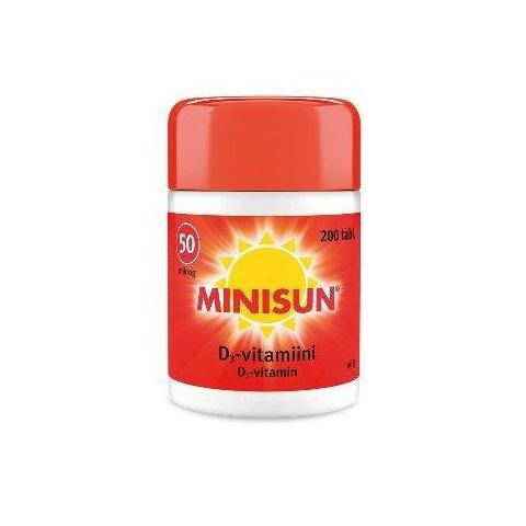 MINISUN D-VITAMIINI 50 MIKROG 100 tabl