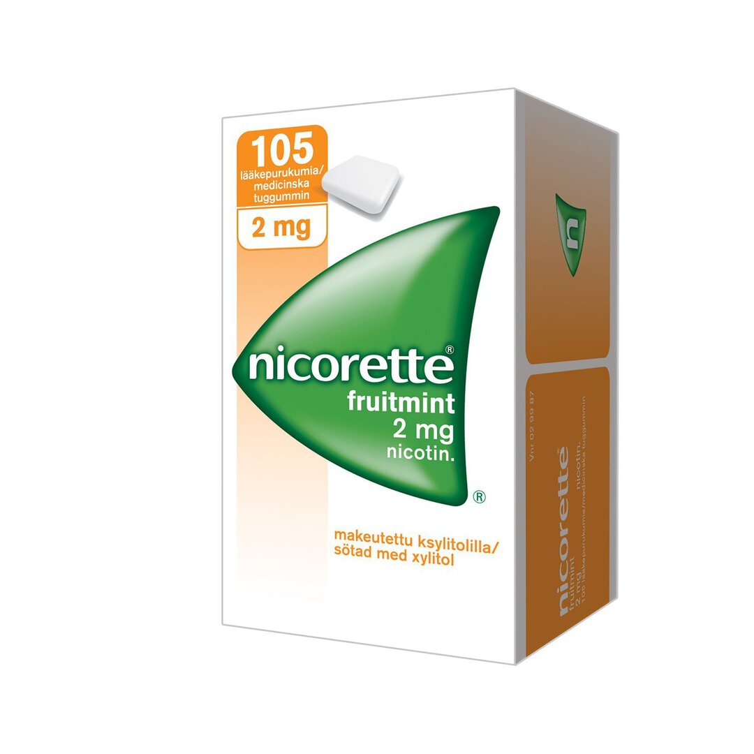 Nicorette Fruitmint 2 mg - eri kokoja