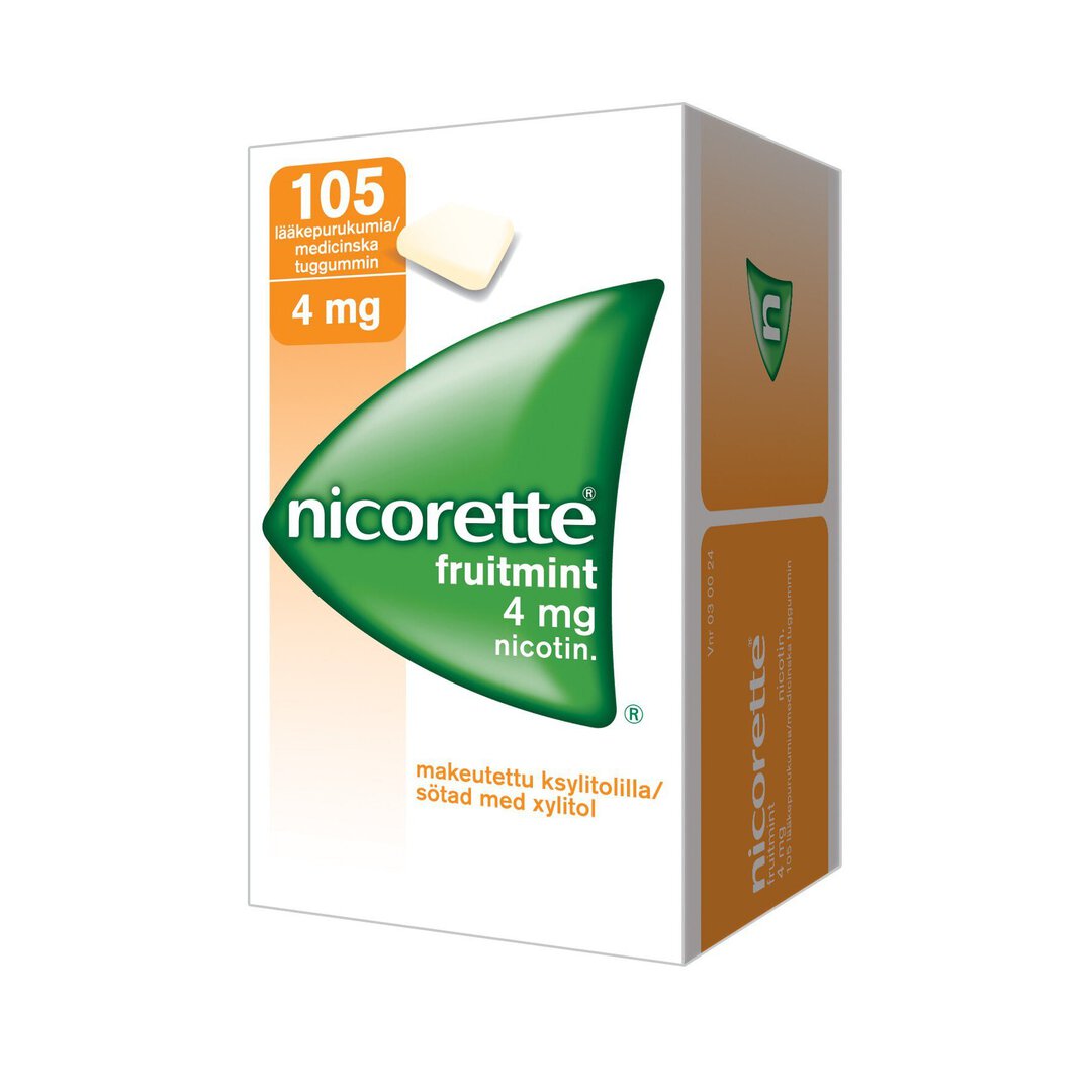 Nicorette Fruitmint 4 mg - eri kokoja