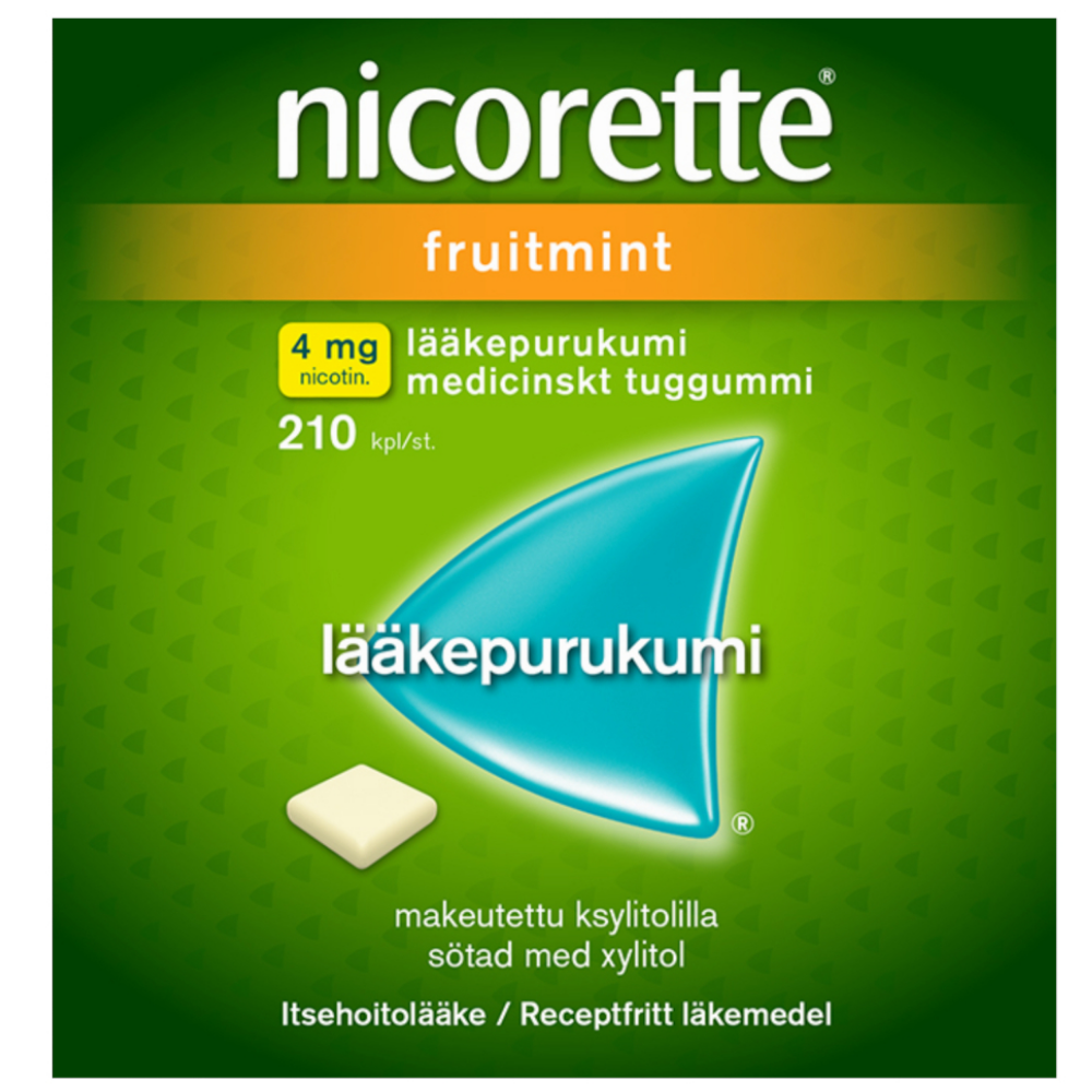 Nicorette Fruitmint 4 mg - eri kokoja