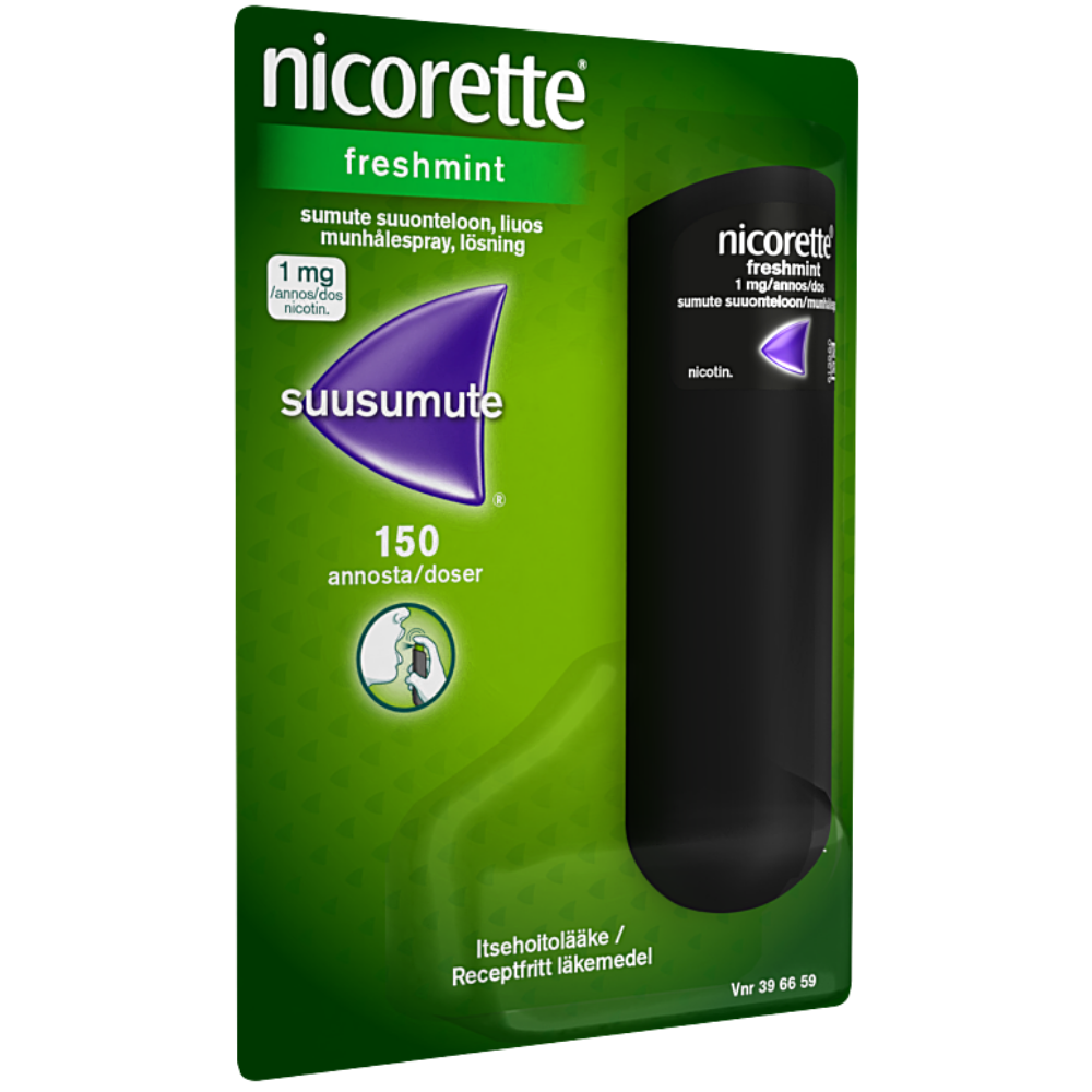 Nicorette Freshmint suusumute 1 mg/annos - eri kokoja
