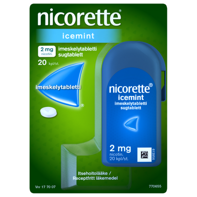 Nicorette Icemint 2 mg - eri kokoja