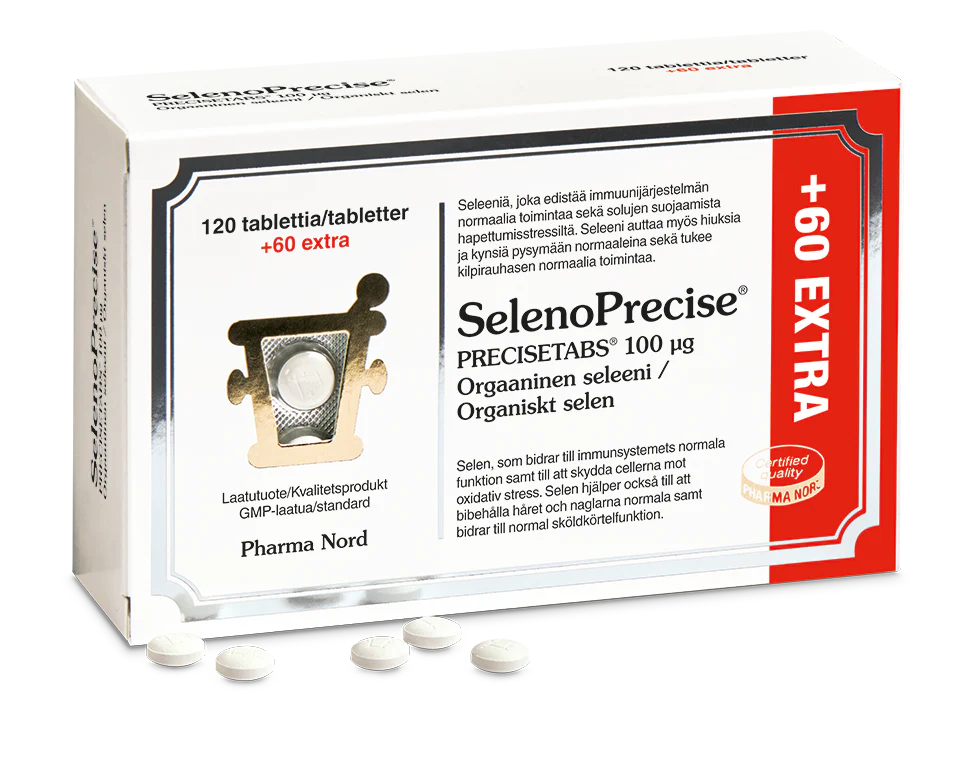 SELENO PRECISE 100 mikrog 120+60 tablettia