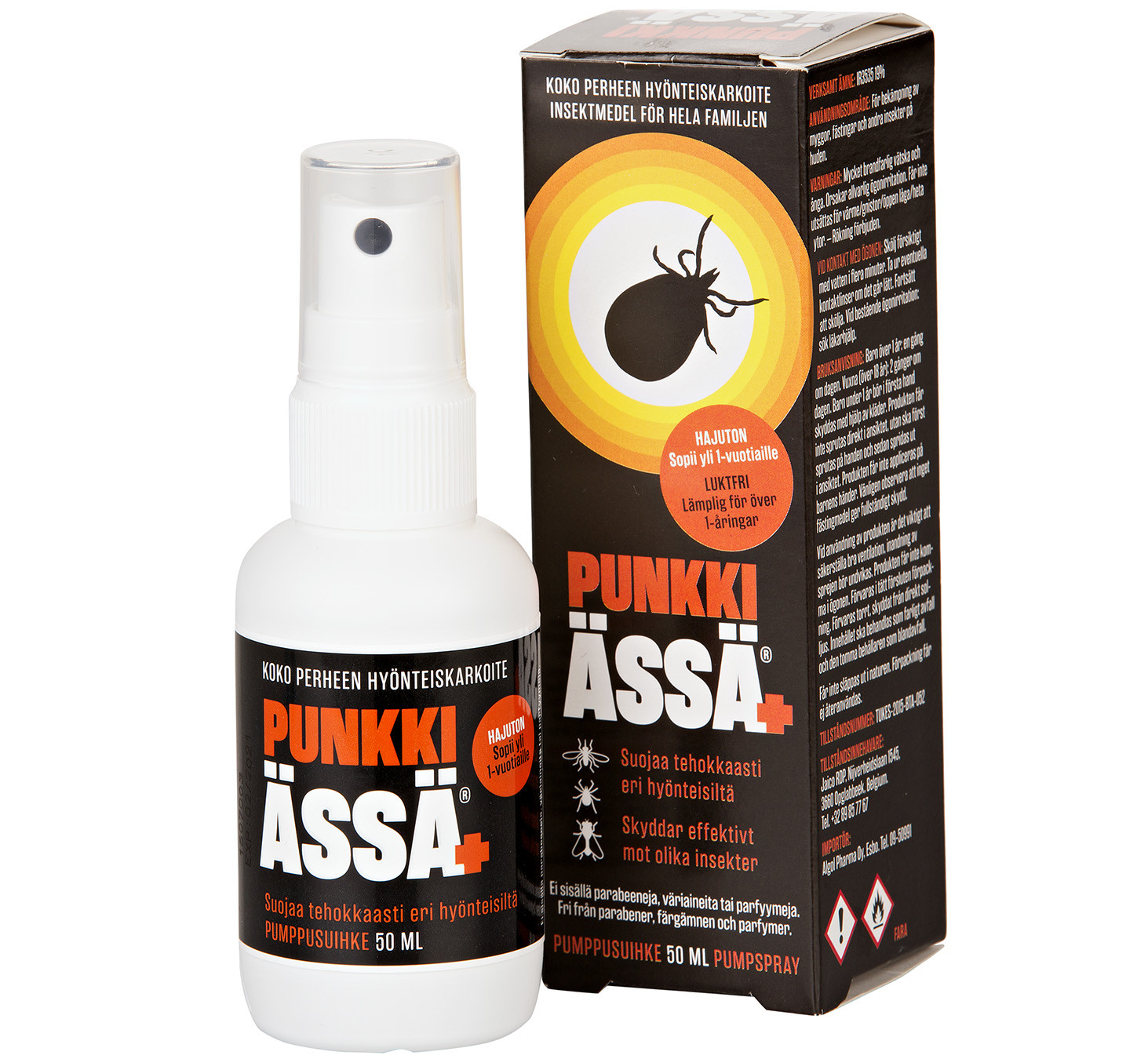 Punkkiässä+ pumppusuihke